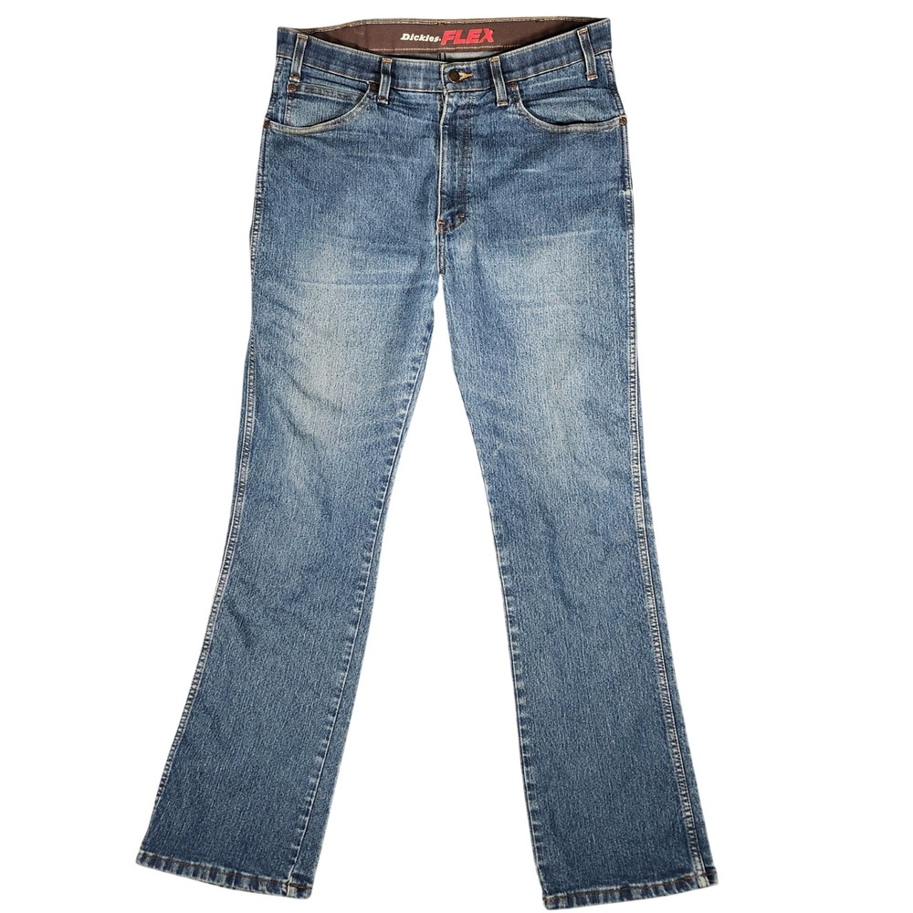 Dickies Regular Fit Jeans Mens 34x32 Blue Excellent Flex Straight Leg P382797